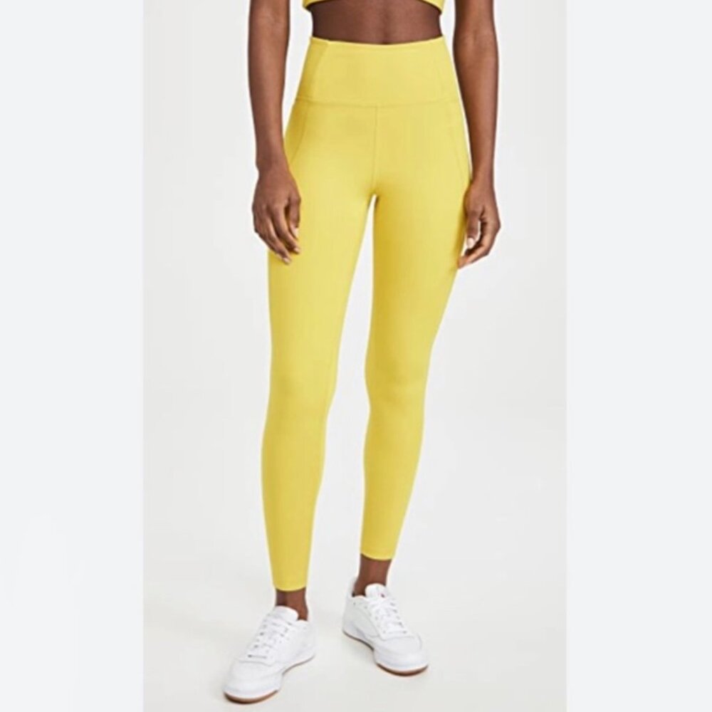 Girlfriend Collective Compressive High-Rise Leggings - Medium - Lemon Yellow